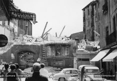 Fotografies de les obres d'obertura del carrer d'Alfons XII i La Plana